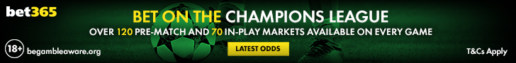 Bet on the Champions League with Bet365